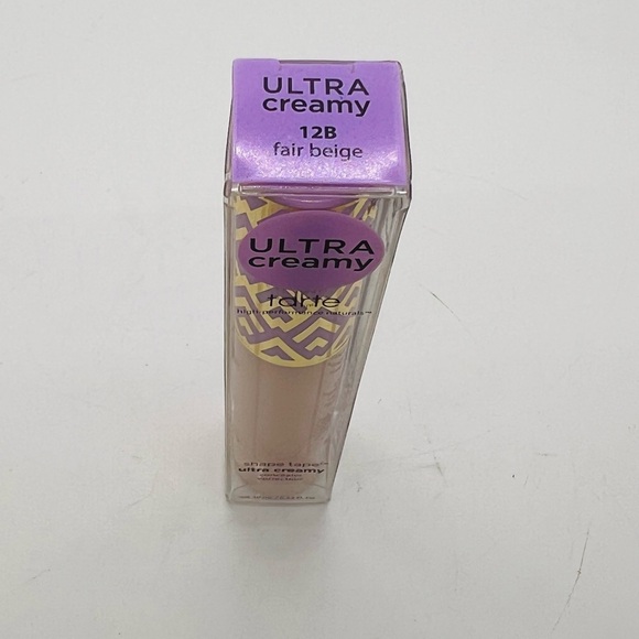 NWT Tarte Shape Tape Ultra Creamy Concealer 12B Fair Beige Full Size - Picture 8 of 8